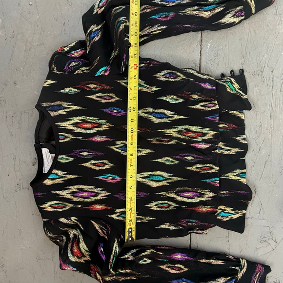 Vintage Glitter Blouse | Sparkly Party Top | Size Small Petite - Picture 7 of 11